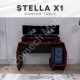 Stella-X1 Çalışma Masası - Antrasit-Kırmızı